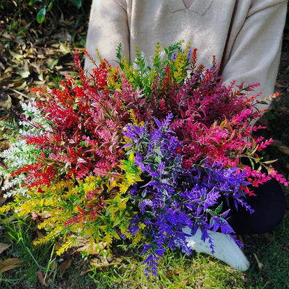 Artificial Lavender Plant Set | 12 Lavender Stems | Low Maintenance & Realistic Look | Ideal for Decor & Events