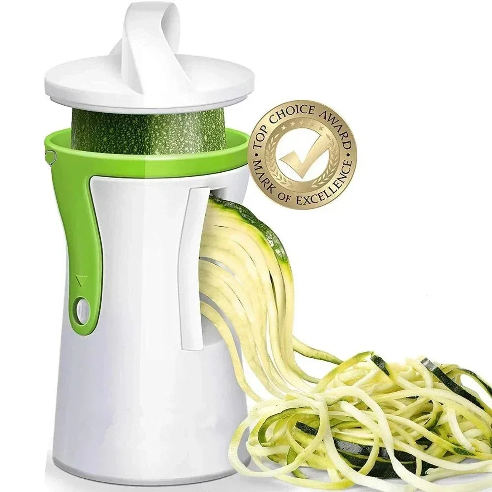 Spiral Vegetable and Cheese Cutter | Stainless Steel Blade | Compact & BPA-Free