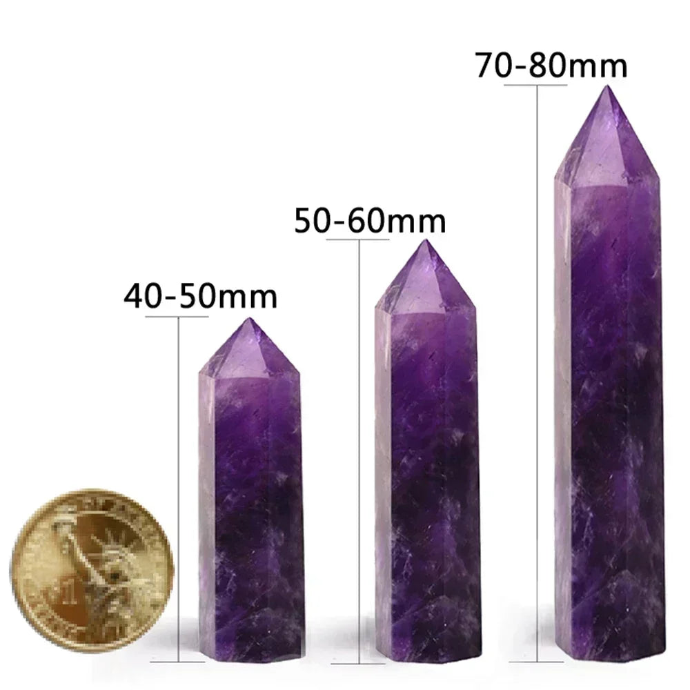 Natural Quartz Crystal Obelisk for Meditation and Chakra Healing Decor