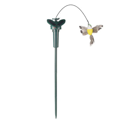 Solar-Powered Garden Decorations with Fluttering Birds and Butterflies