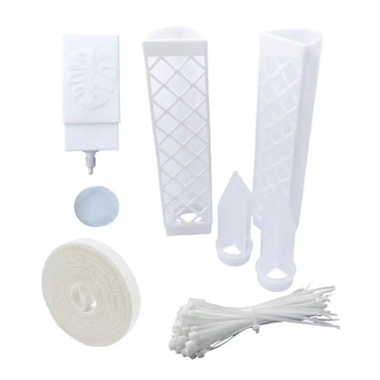 D-Shape Plant Support Grid Set | Semi-Transparent | Self-Watering | Stackable