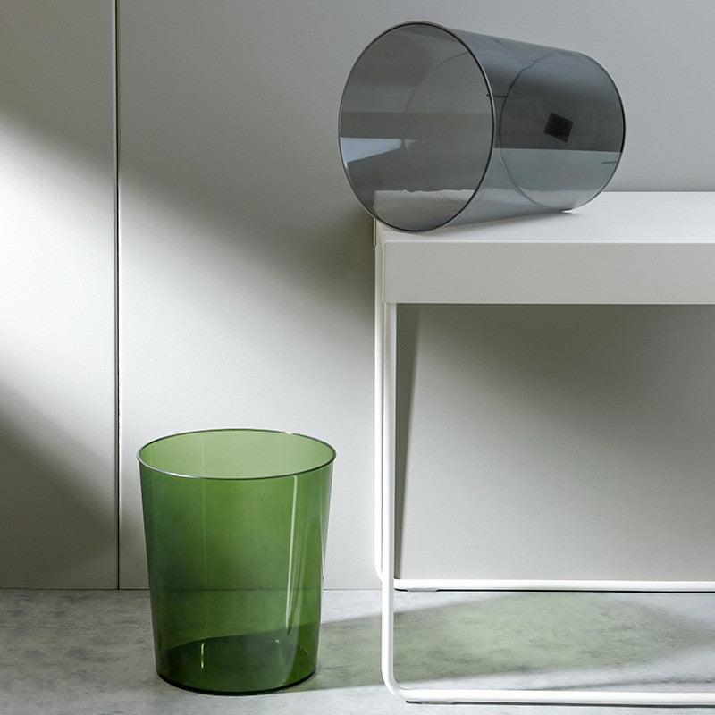 Clear Waste Bin – See-Through Garbage Container