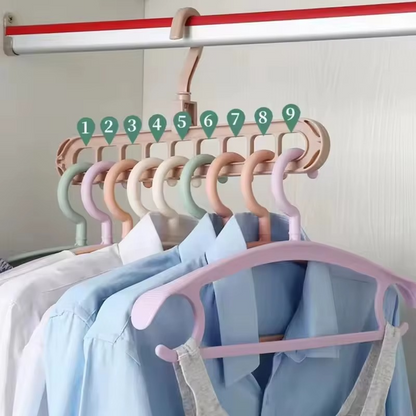 Space-Saving 360° Rotating Hangers - Set of 4