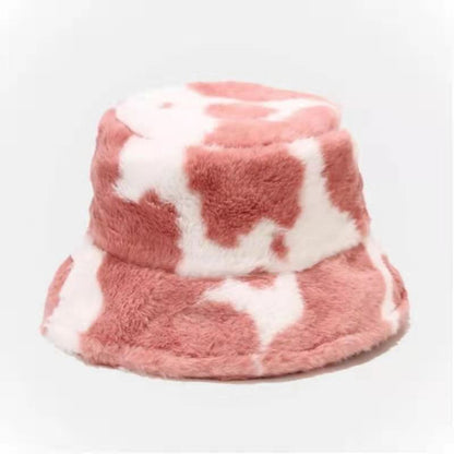 Soft Plush Winter Hat – Warm Unisex Bucket Cap for Cold Days