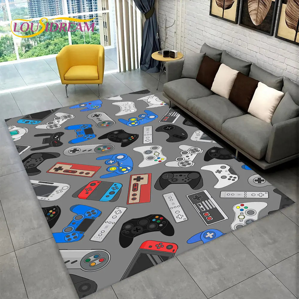 3D Soft Playmat for Kids and Gamers – Gamepad Floor Mat