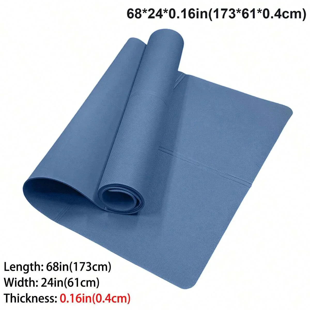Foldable Yoga Mat | EVA Material | 3–6 mm Thickness | Lightweight & Non-Slip | 173x60 cm