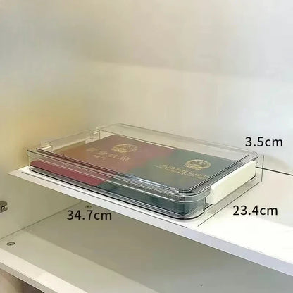 Stackable A4 Document Box – Transparent and Dust-Proof