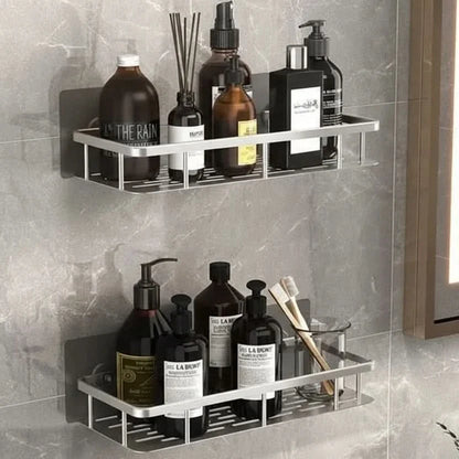 Drill-Free Bathroom Shelf for Stylish and Organized Spaces