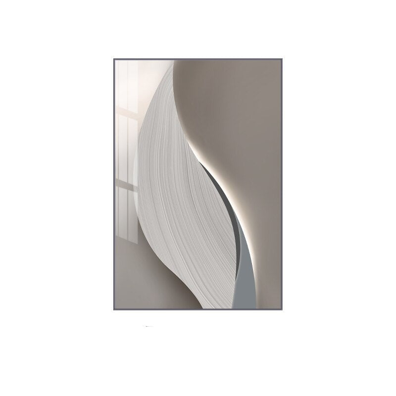 Urban Chic Gray and Beige Canvas Art for Modern Spaces