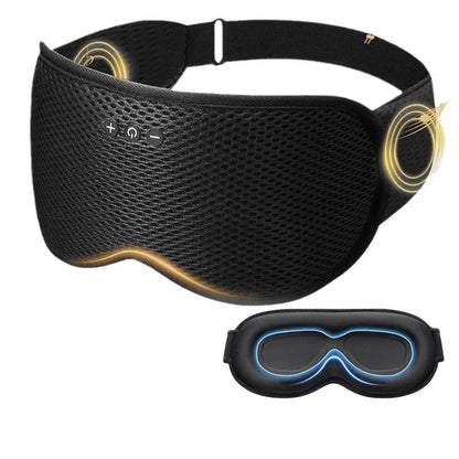 Bluetooth Eye Mask with Sleep Headphones | 3D Blackout Design, Wireless Audio, Adjustable Fit