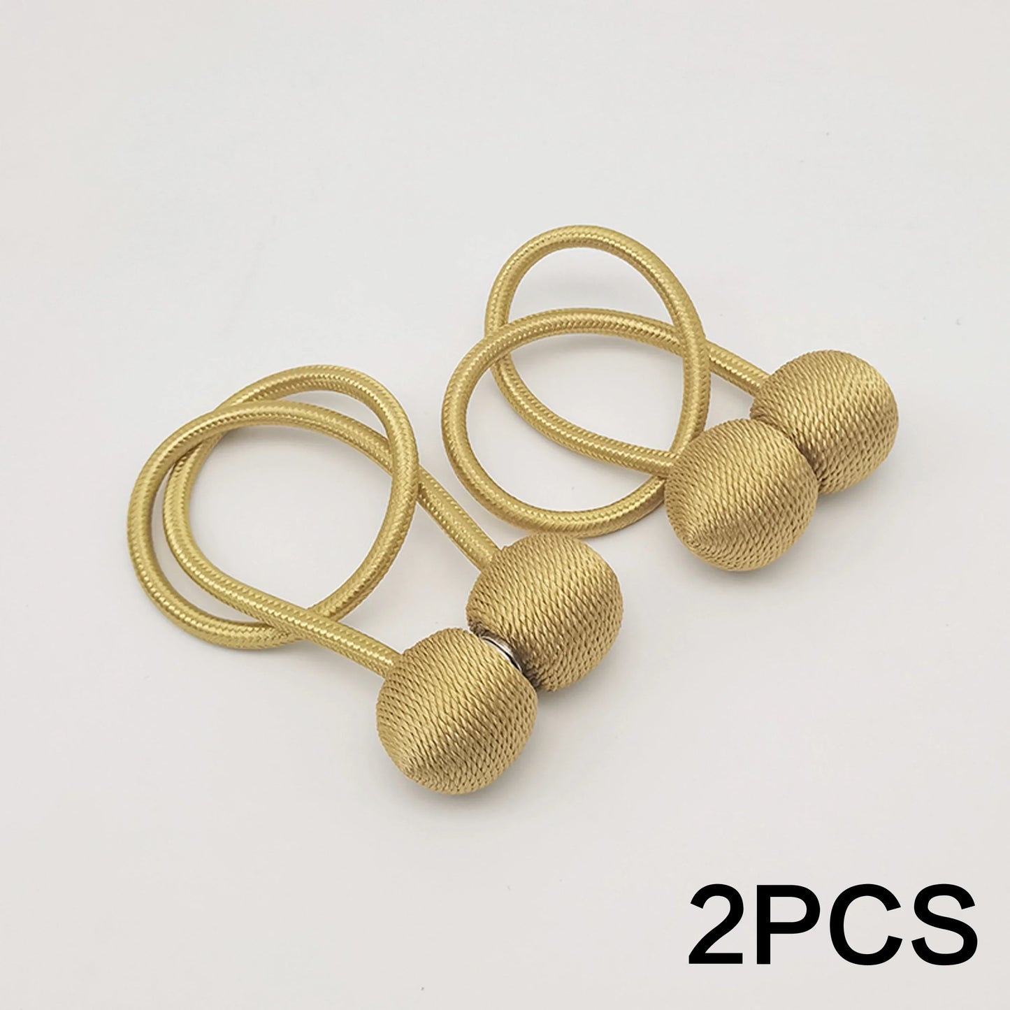 Magnetic Curtain Holders Set of 2 | Modern Design with Adjustable Cords for Living Room and Bedroom Curtains