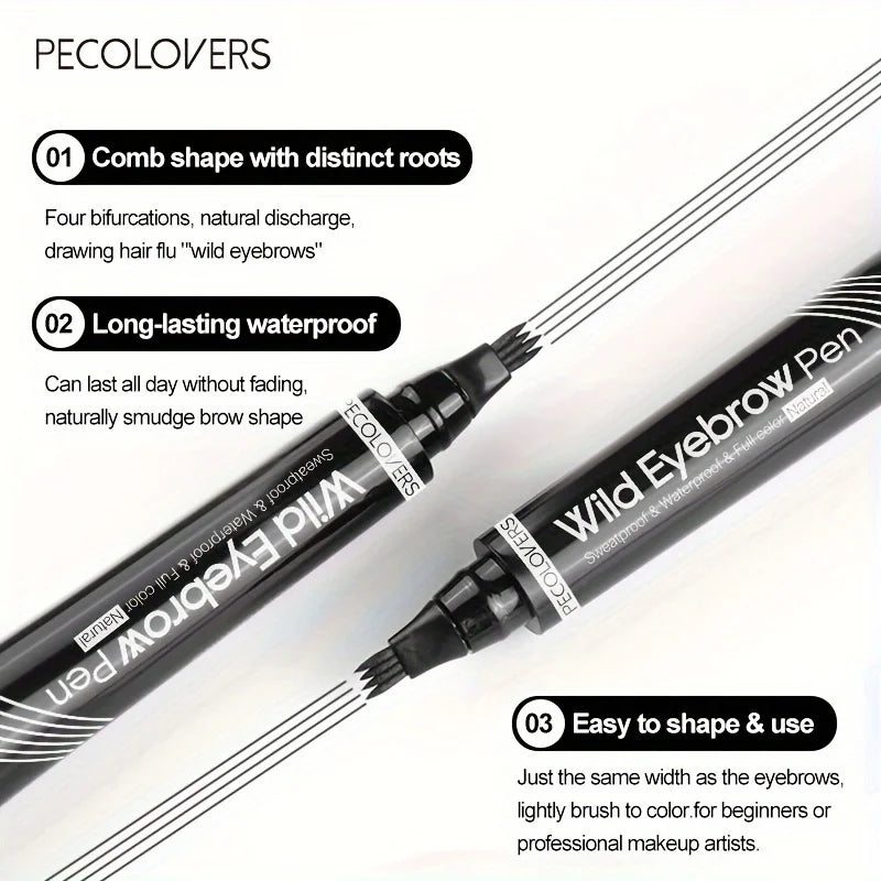 Precision Brow Pen - Waterproof with 4-Prong Technology - 6 Colors Available