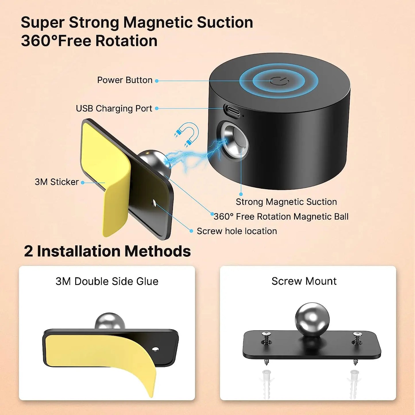 Touch Control Adjustable LED Wall Light Sconce