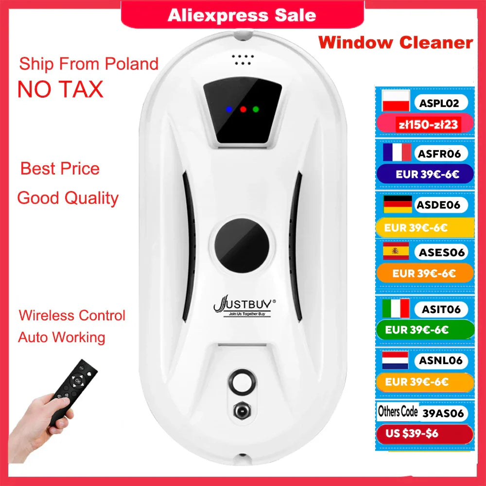 Smart and Efficient Window Cleaning Robot - Safe Operation