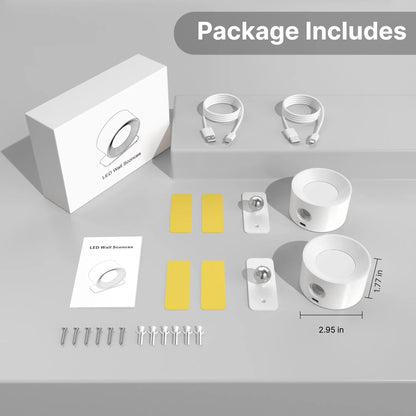 Touch Control Adjustable LED Wall Light Sconce