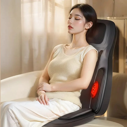 Heat-Enhanced Massage Cushion – Full Body Vibration for Office & Car
