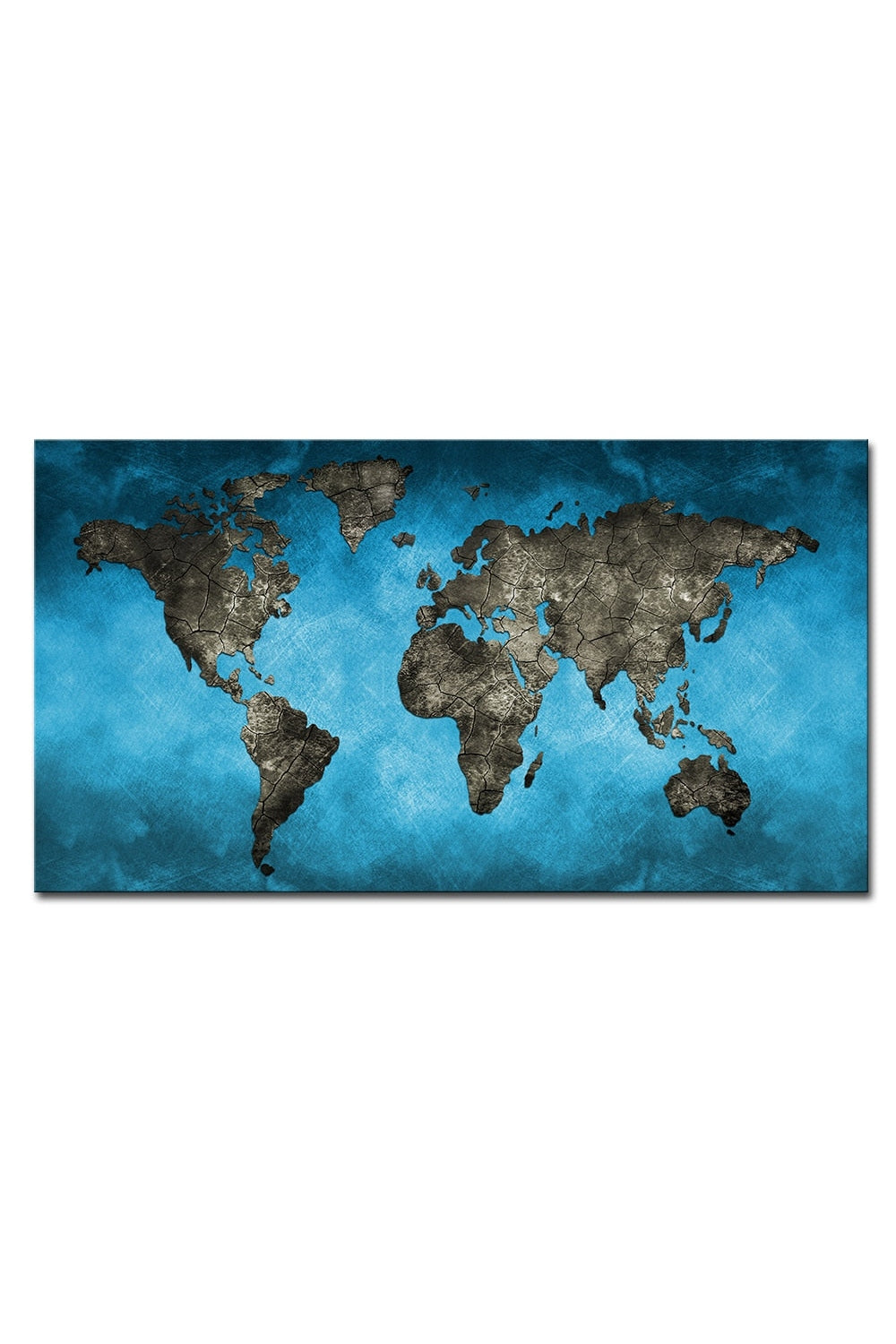 World Map Canvas Art for Home Decor