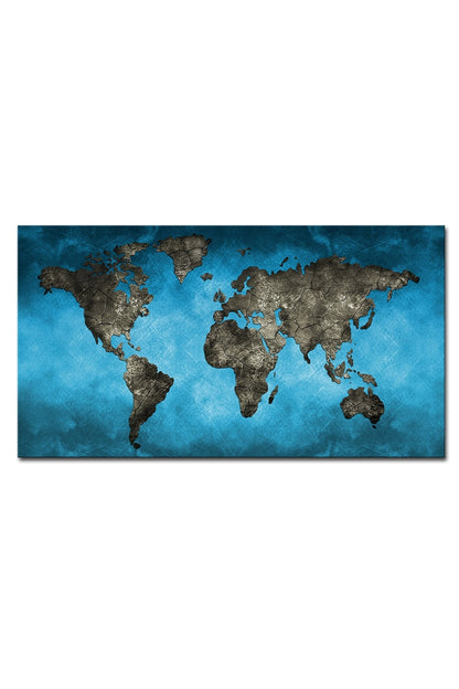 World Map Canvas Art for Home Decor