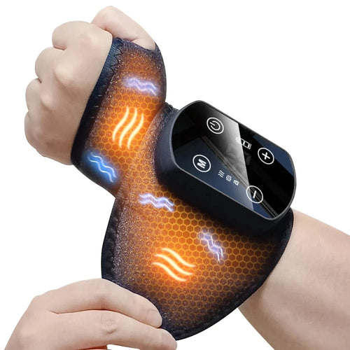 Cordless Heated Wrist Brace with Vibration, Adjustable Fit & 5 Heat Settings