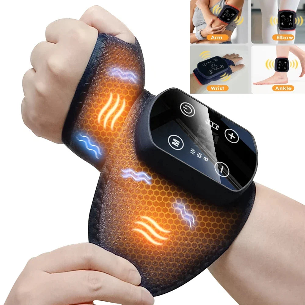 Cordless Heated Wrist Brace with Vibration, Adjustable Fit & 5 Heat Settings