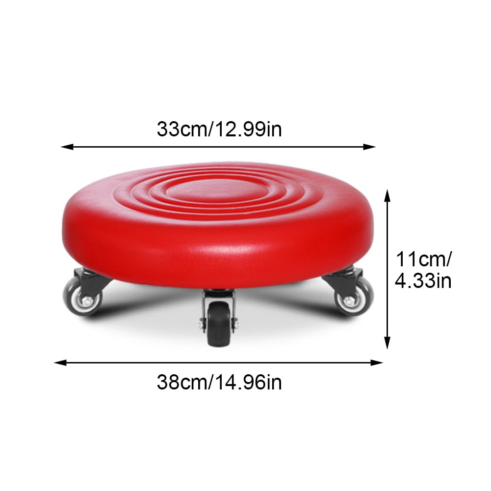 Versatile 360-Degree Rolling Stool with Smooth Mobility