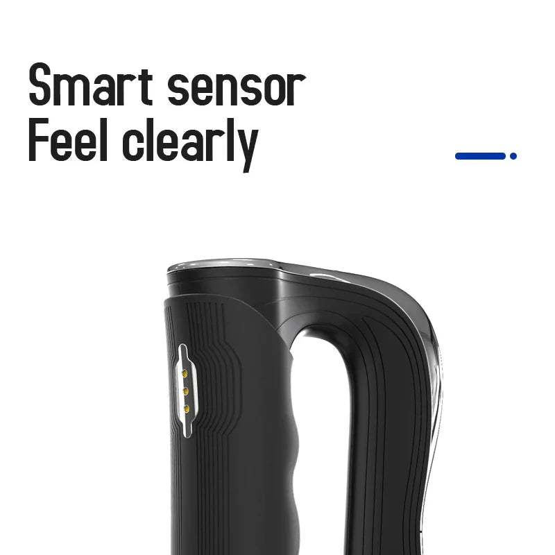 Rechargeable Handheld Muscle Massager with Microcurrent & Vibration – 3 Modes