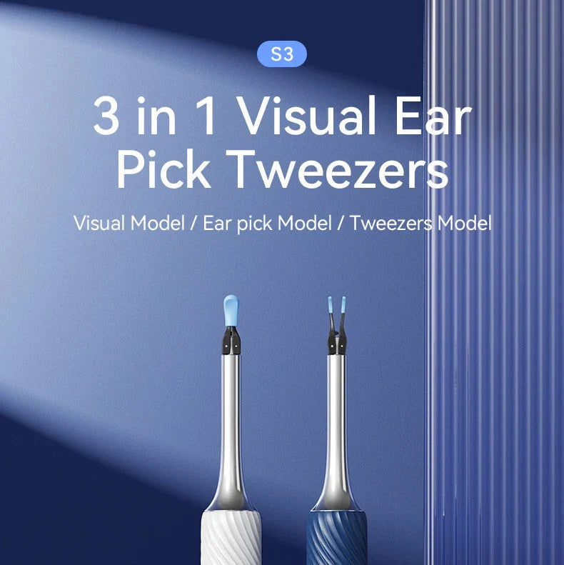 12MP Camera Ear Cleaner Tool with Wi-Fi and LED Otoscope for iPhone/Android