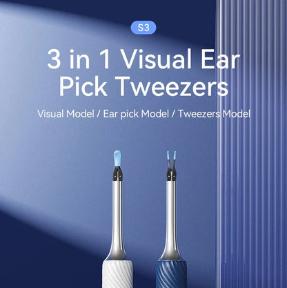 12MP Camera Ear Cleaner Tool with Wi-Fi and LED Otoscope for iPhone/Android