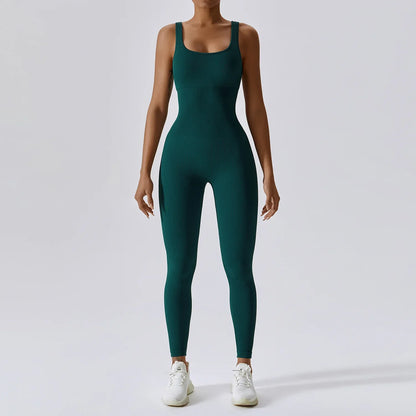 Women's Seamless Yoga Bodysuit | Quick-Dry One Piece Workout Suit