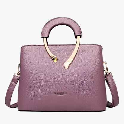 Versatile Women's Leather Tote Bag with Optimal Organization