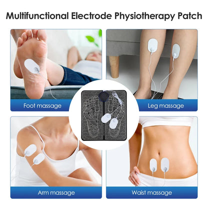 Rechargeable Foot Massage Mat with EMS & TENS – 6 Modes, 9 Intensities