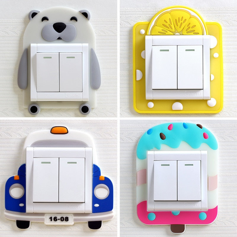 Glow-in-the-Dark Animal-Themed Light Switch Cover