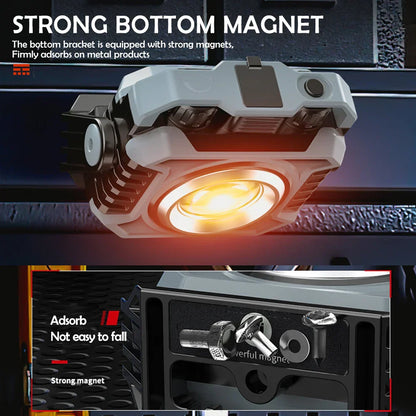 Magnetic & Flexible Work Light | 1500 Lumens | Includes Timer & Spotlight