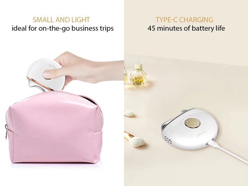 Gua Sha Facial Massager with EMS and Temperature Control – USB-C, LED Colors