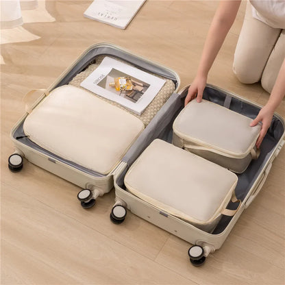 Travel Compression Packing Cubes Set | 3 Sizes | Waterproof & Lightweight
