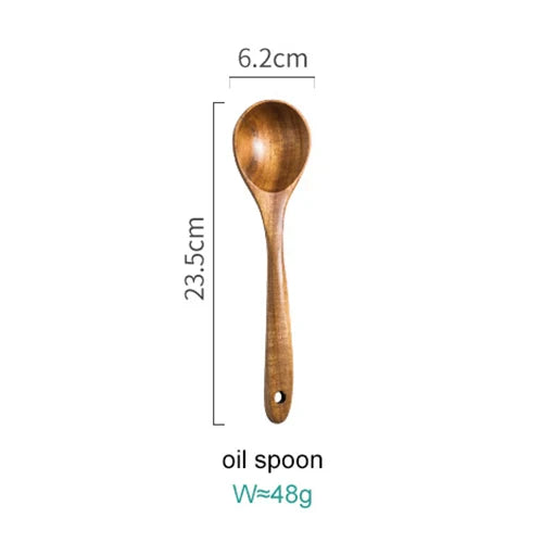 Elegant 8-Piece Acacia Wood Kitchen Utensil Collection