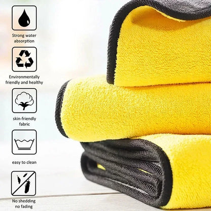 Microfiber Cleaning Cloth - Reversible, Absorbent & Quick-Drying - Suitable for All Surfaces