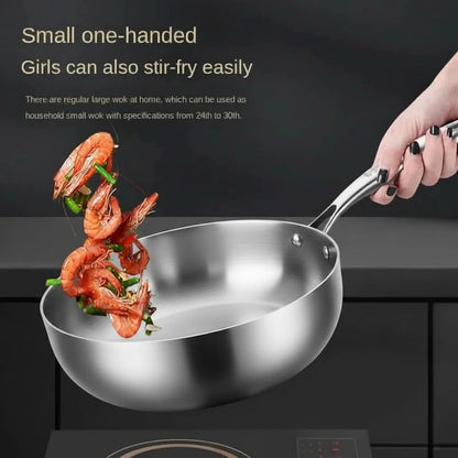 Stainless Steel Cooking Pan for Versatile and Bold Meal Preparation