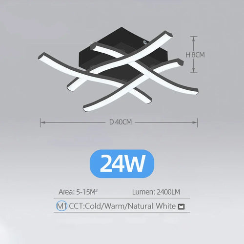 Modern 24W LED Ceiling Light – Stylish Illumination for Any Room