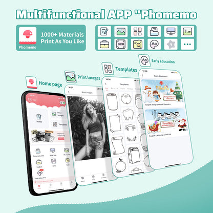 Compact Mini Photo Printer – Ink-Free Thermal Printing for On-the-Go