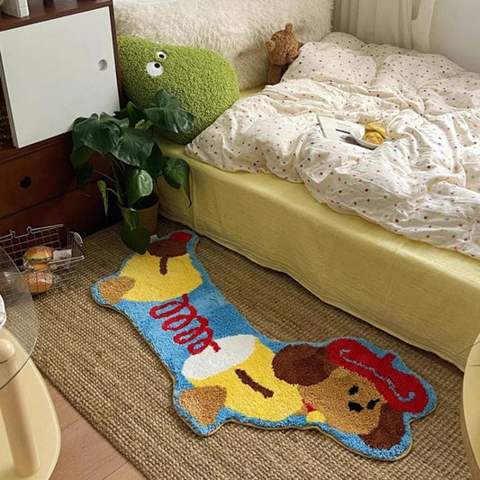 Charming Dachshund-Inspired Long Area Rug