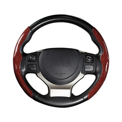 Anti-Slip Steering Wheel Cover with Elegant Carbon Look – Universal Fit