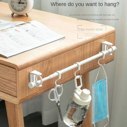 Compact Multi-Hook Hanging Shelf - Last Day Discount
