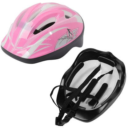 Children's Safety Helmet Set | 7-Piece Protection Gear with Knee, Elbow, and Wrist Pads | Adjustable Fit | Shock Absorbing | Great for Biking and Skating