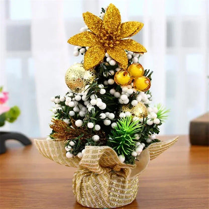 Mini Christmas Tree Table Decoration | Artificial Pine Branches | 20 cm