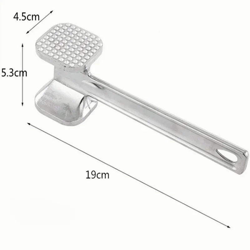 Aluminum Meat Tenderizer Hammer with Dual-Sided Design