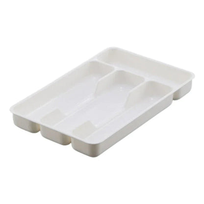 Cutlery Drawer Organizer | Plastic Material | Dimensions 27x17.6x3.5 cm | Available in Black or White