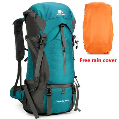 70L Hiking Backpack with Rain Cover for Outdoor Adventures