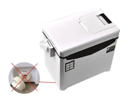 Fishing Cooler Container with Air Vents for Extended Cold Retention