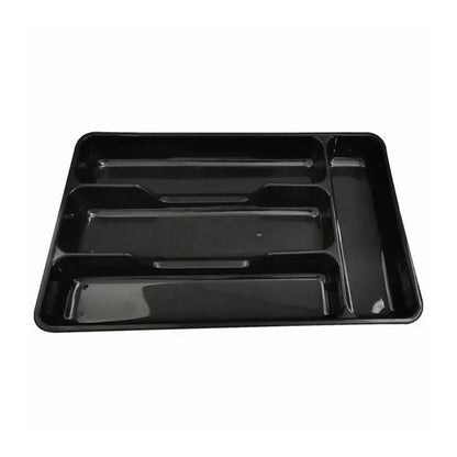 Cutlery Drawer Organizer | Plastic Material | Dimensions 27x17.6x3.5 cm | Available in Black or White